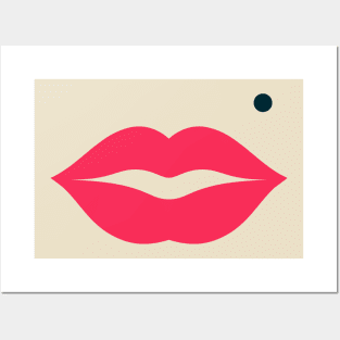 MM, lips Posters and Art